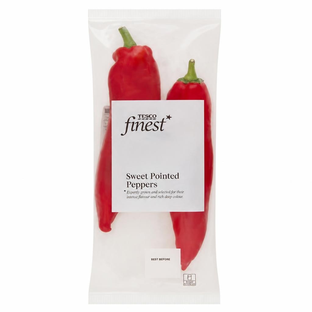 Tesco Finest Sweet Pointed Peppers 180g