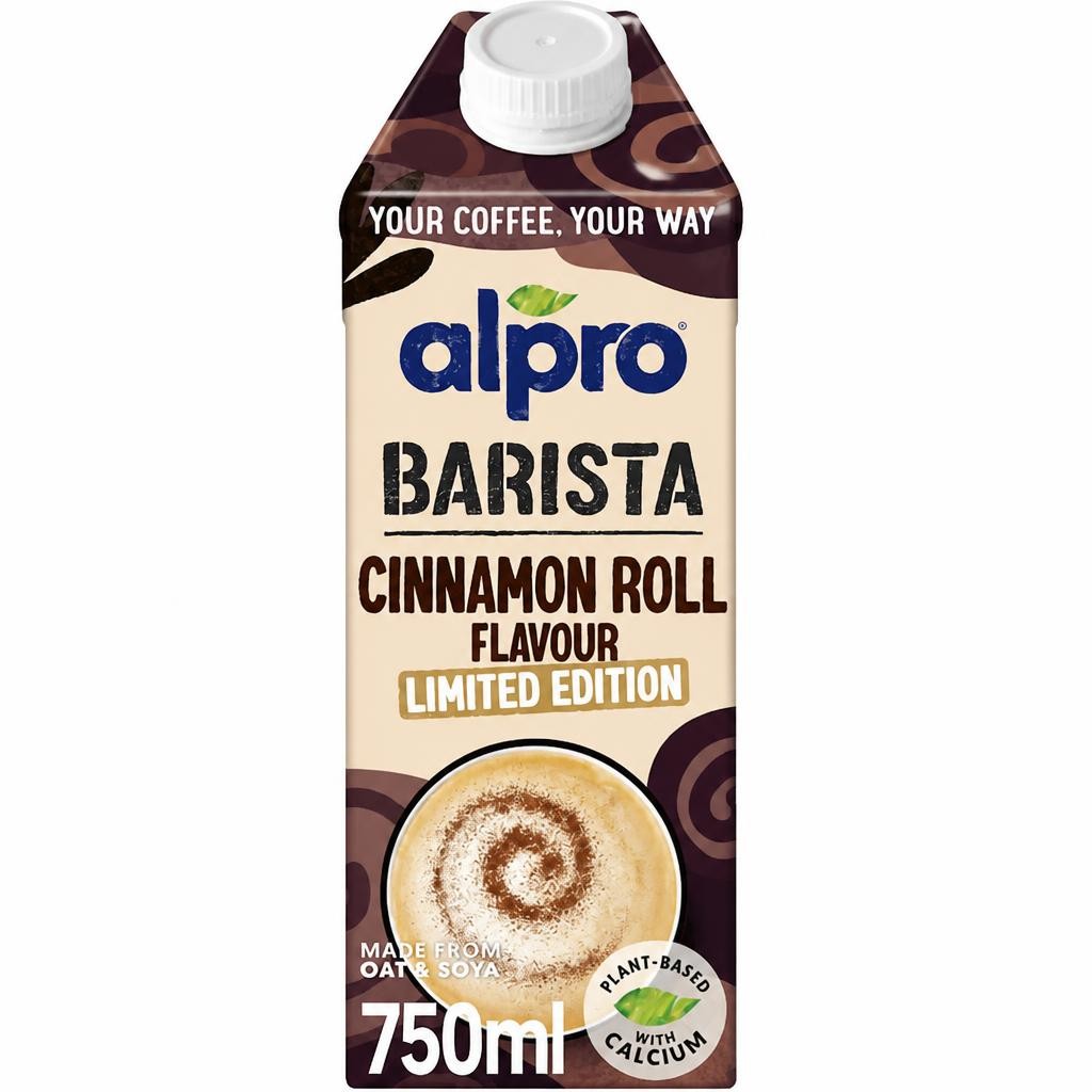Alpro Barista Cinnamon Roll Flavour drink Limited Edition 750ml