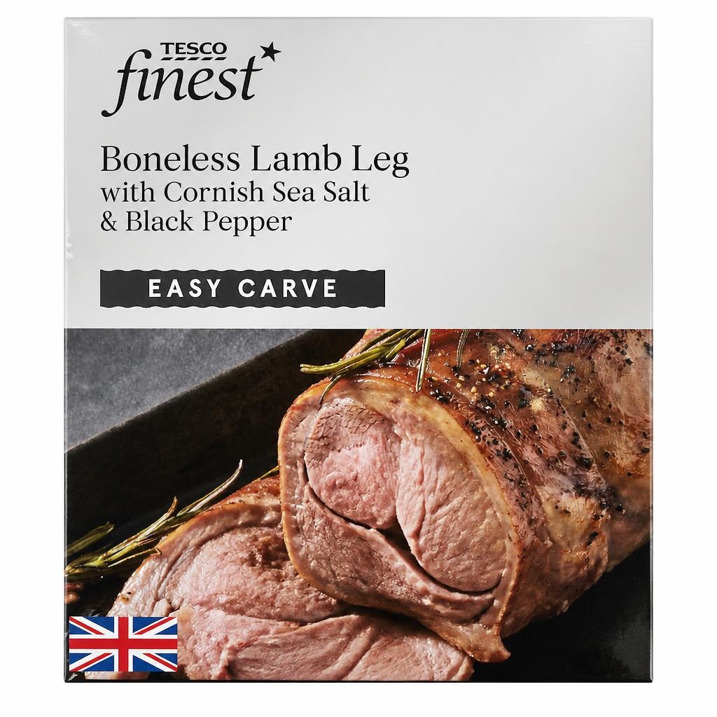 Tesco Finest Boneless Lamb Leg With Cornish Sea Salt & Black Pepper