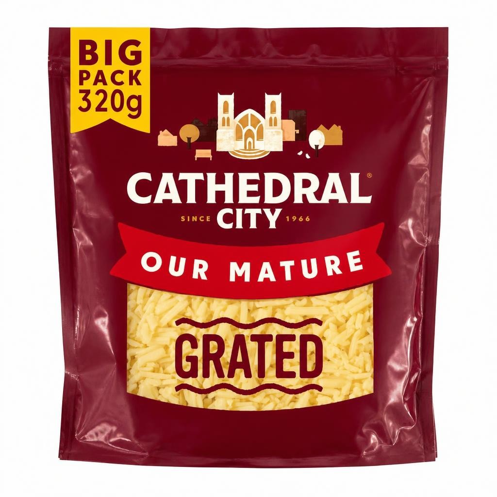 Cathedral City Grated Mature Cheddar Cheese 320g