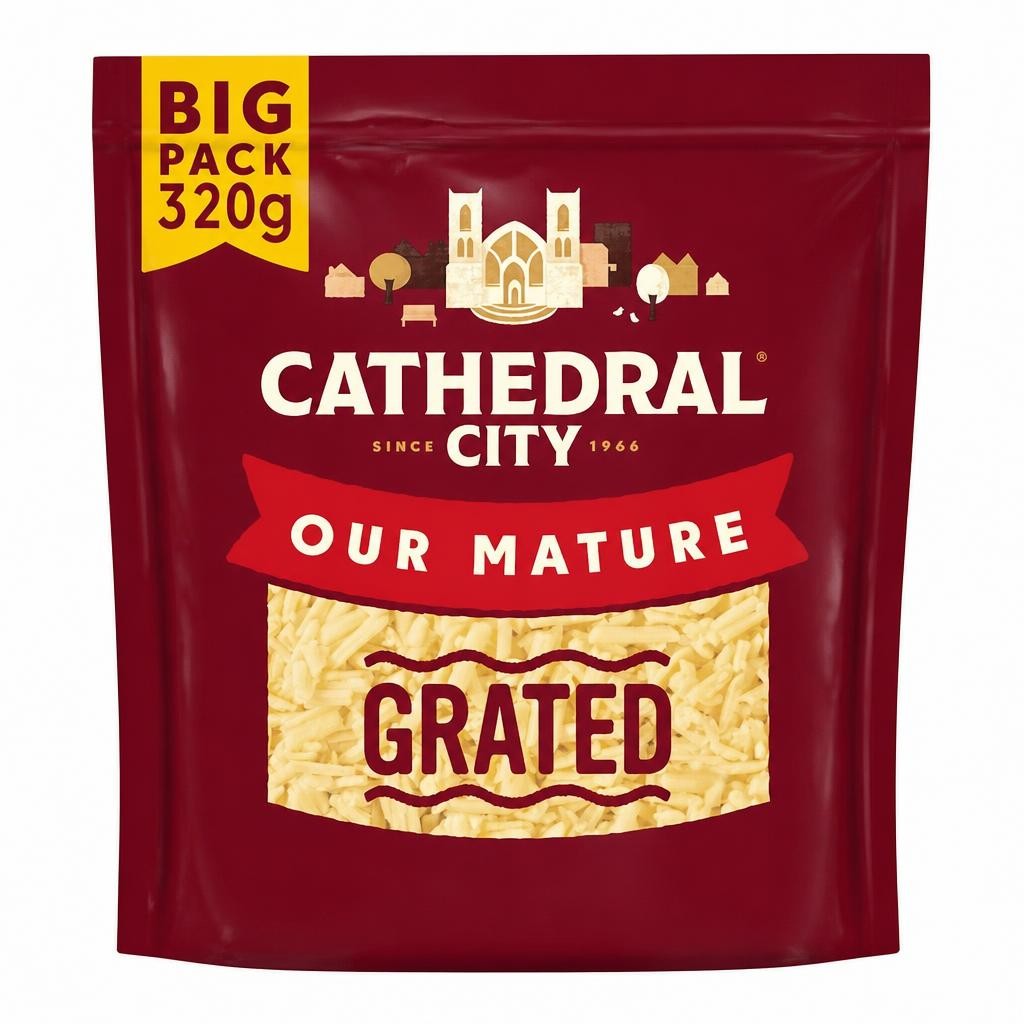 Cathedral City Grated Mature Cheddar Cheese 320g
