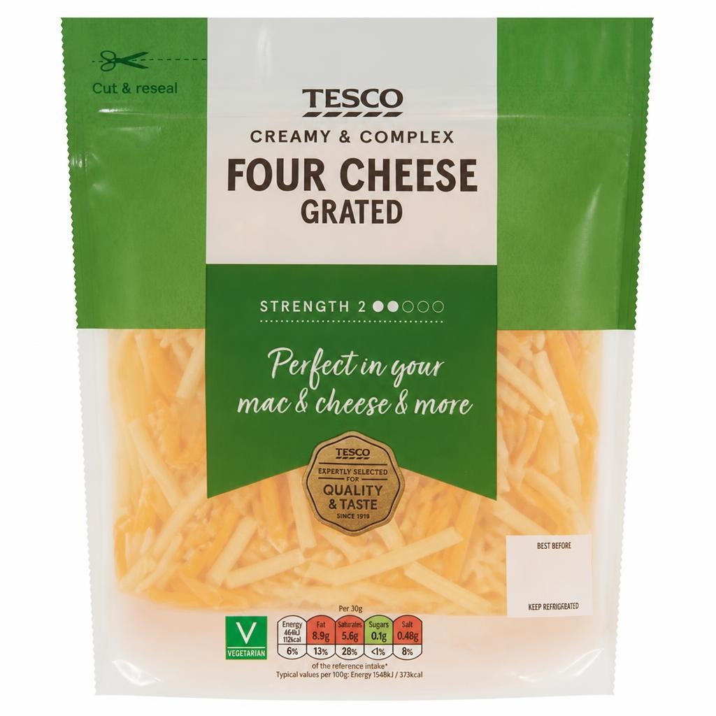 Tesco Grated Four Cheese 250g