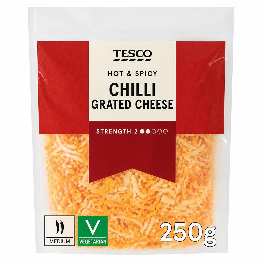 Tesco Chilli Cheese Mix 250g