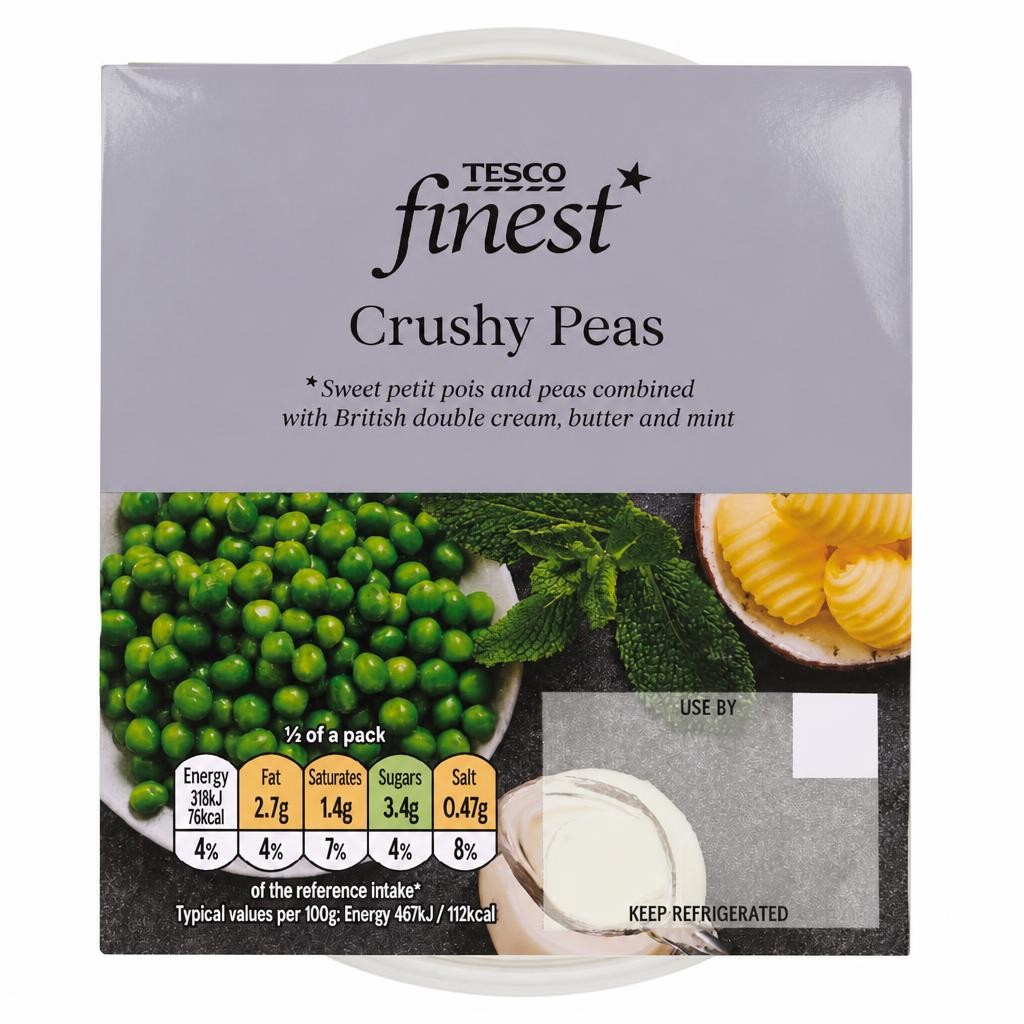 Tesco Finest Crushy Peas 150g