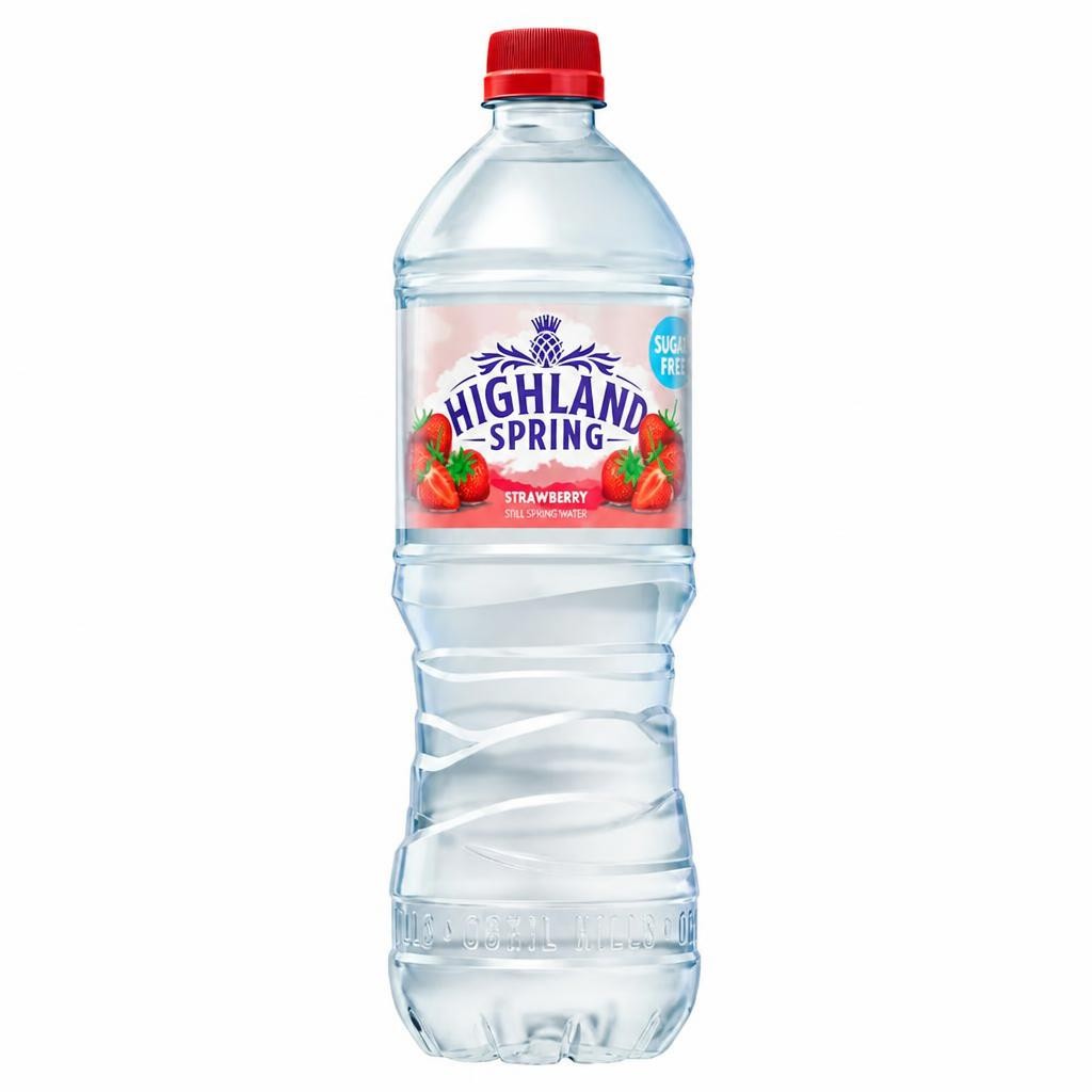 Highland Spring Sugar Free Strawberry Still Spring Water 750ml