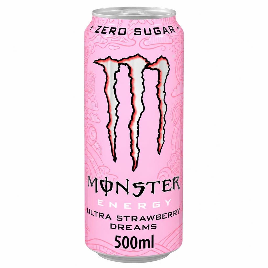 Monster Energy Drink - Ultra Strawberry Dreams Zero Sugar 500ml