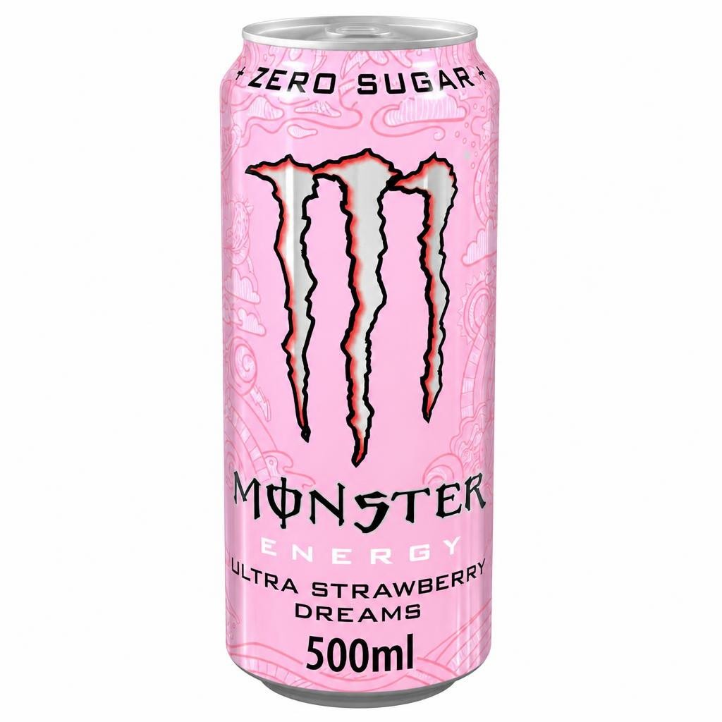 Monster Energy Drink - Ultra Strawberry Dreams Zero Sugar 500ml