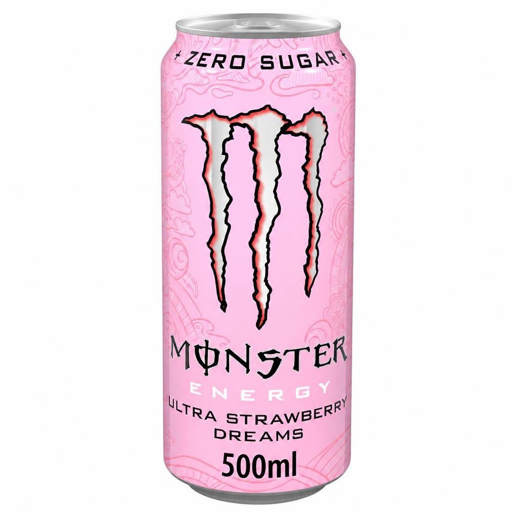 Monster Energy Drink - Ultra Strawberry Dreams Zero Sugar 500ml