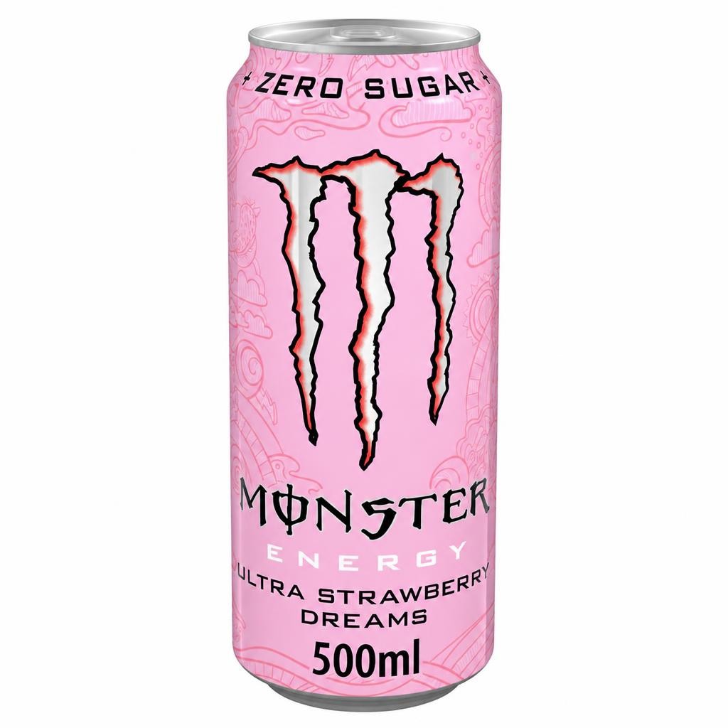 Monster Energy Drink - Ultra Strawberry Dreams Zero Sugar 500ml