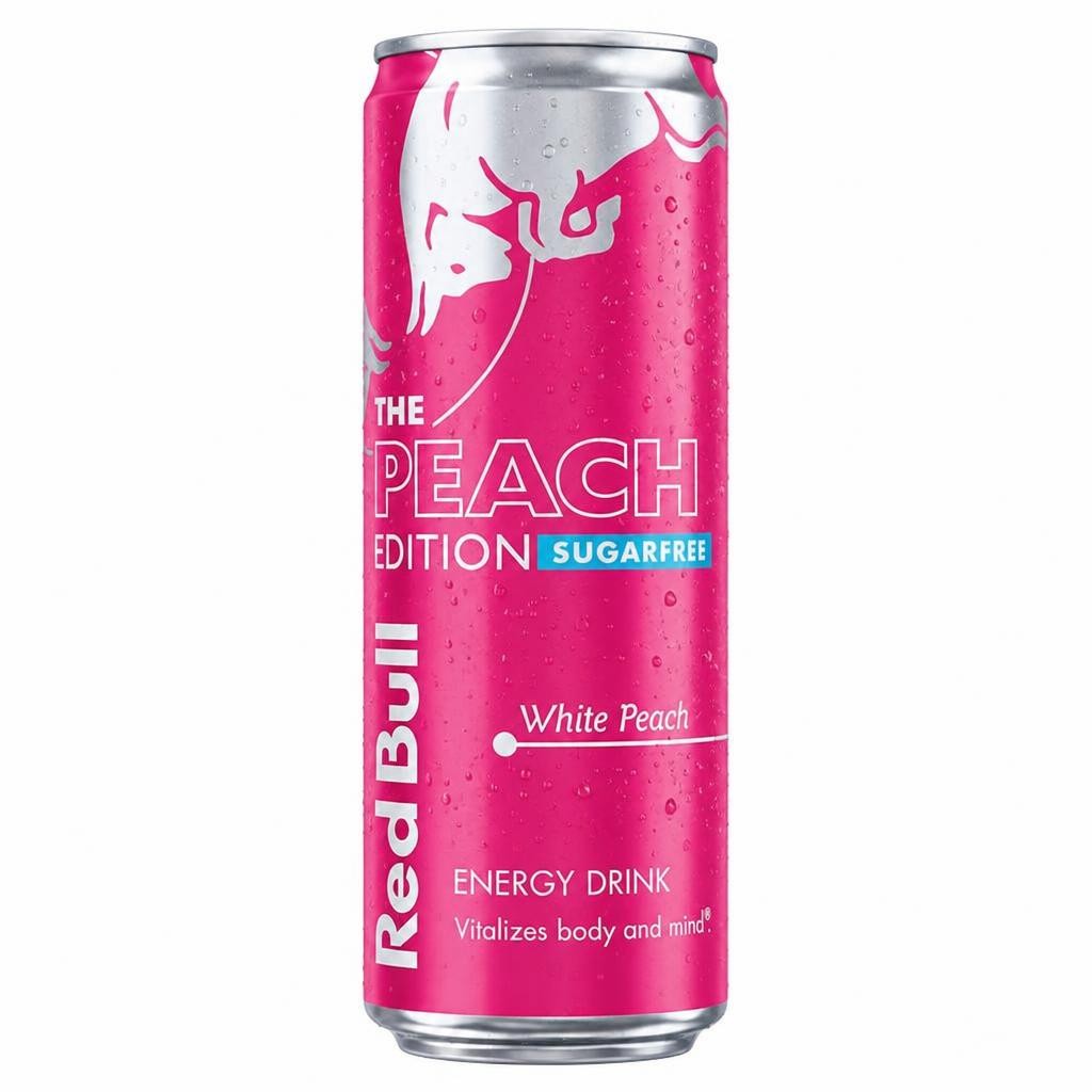 Red Bull Sugar Free Summer White Peach Edition Energy Drink 473ml