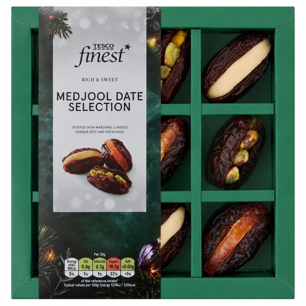 Tesco Finest Medjool Date Tray 185g