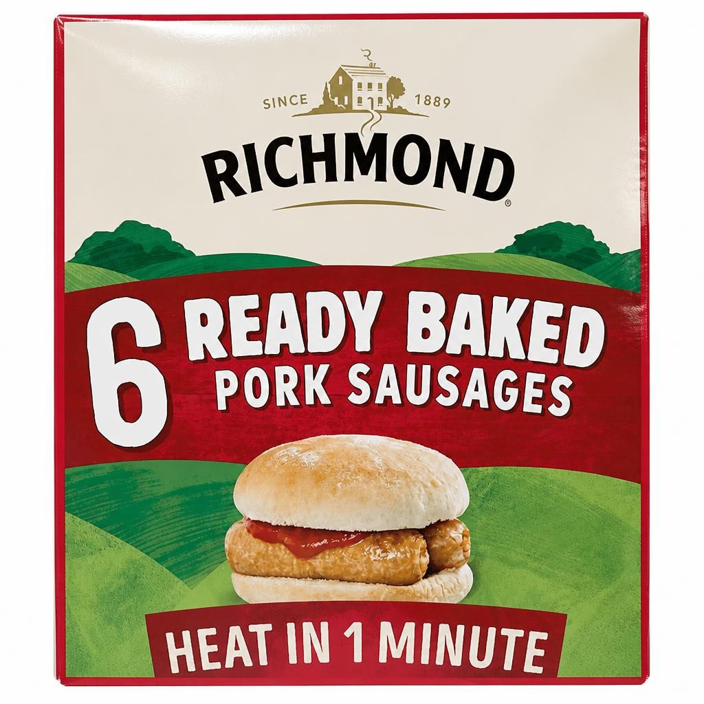 Richmond Ready Baked Pork Sausages 264g