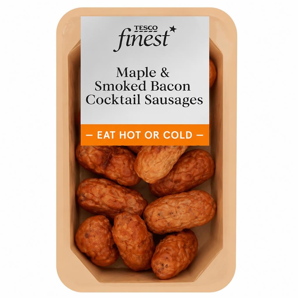 Tesco Finest Maple & Smoked Bacon Cocktail Sausages 225g