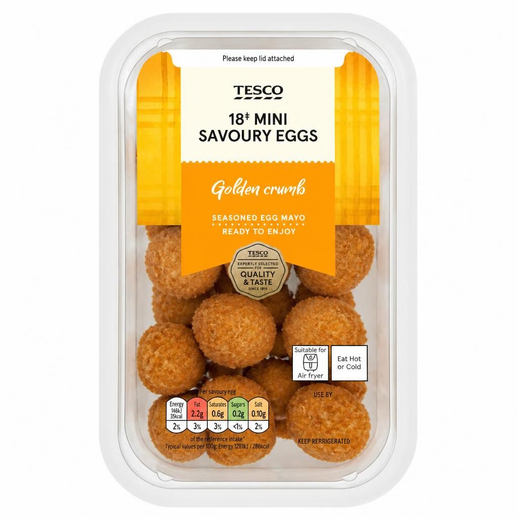 Tesco 18 Mini Savoury Eggs 216g