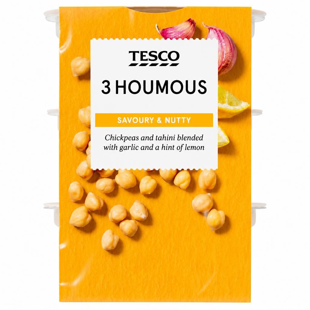Tesco 3 Houmous Stack 180g
