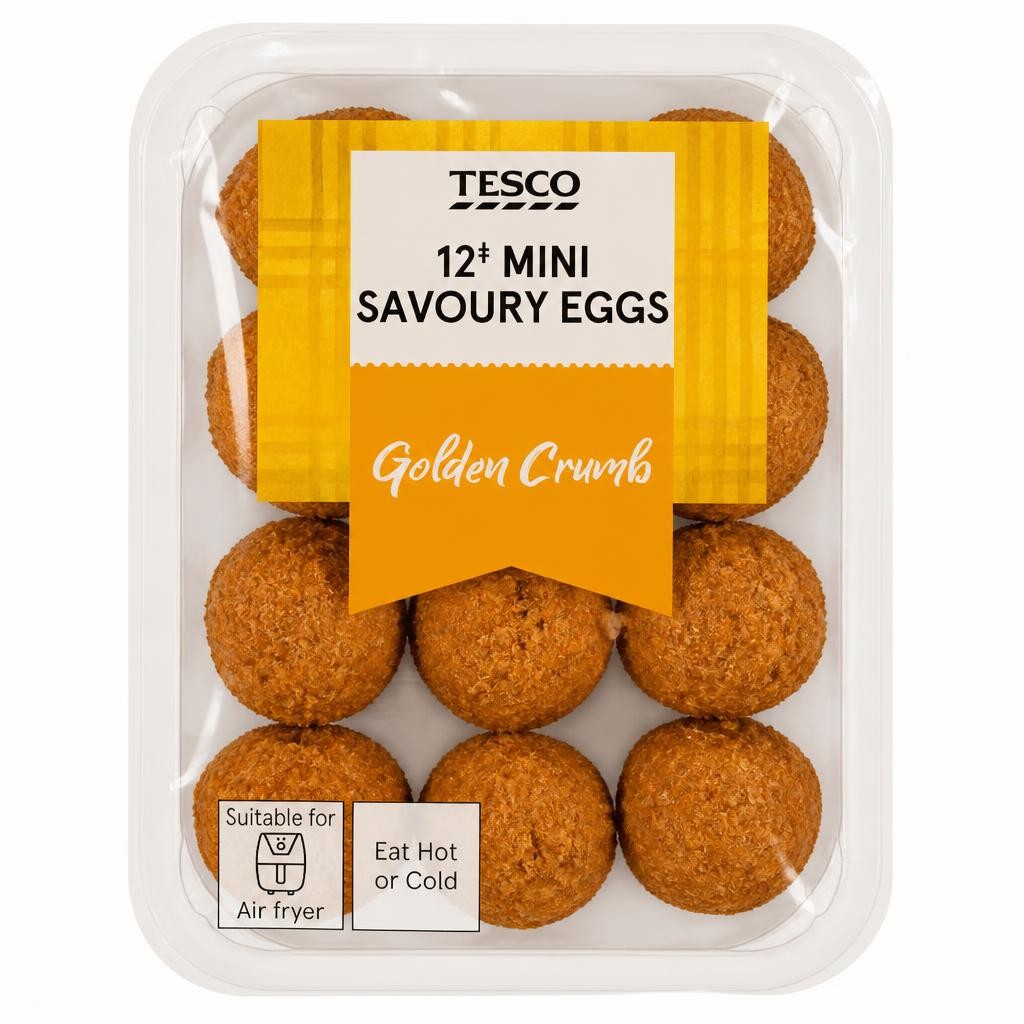 Tesco 12 Mini Savoury Eggs 216G