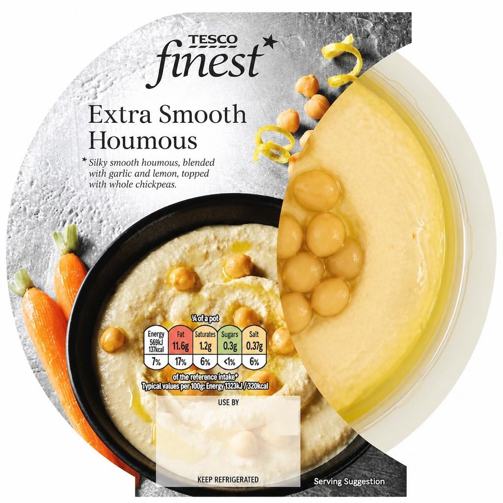 Tesco Finest Extra Smooth Houmous 170g