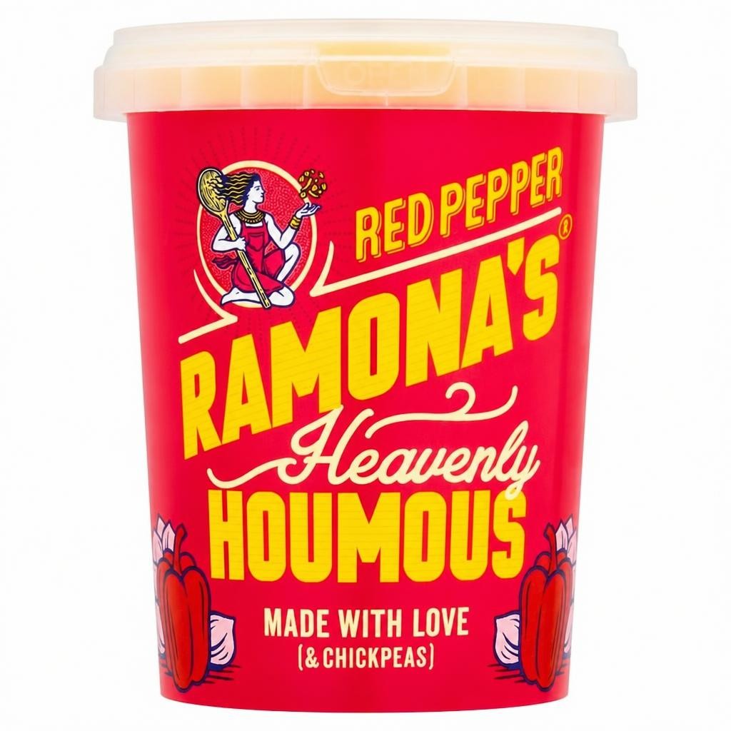 Ramona's Heavenly Houmous Red Pepper 500g