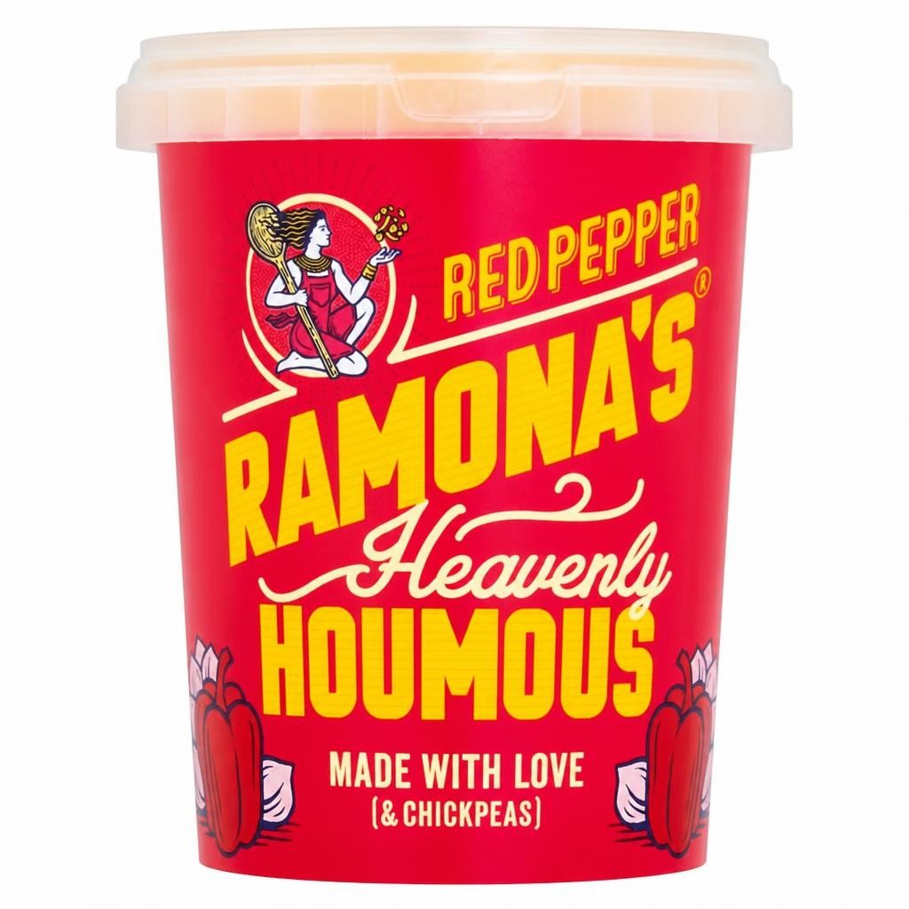 Ramona's Heavenly Houmous Red Pepper 500g