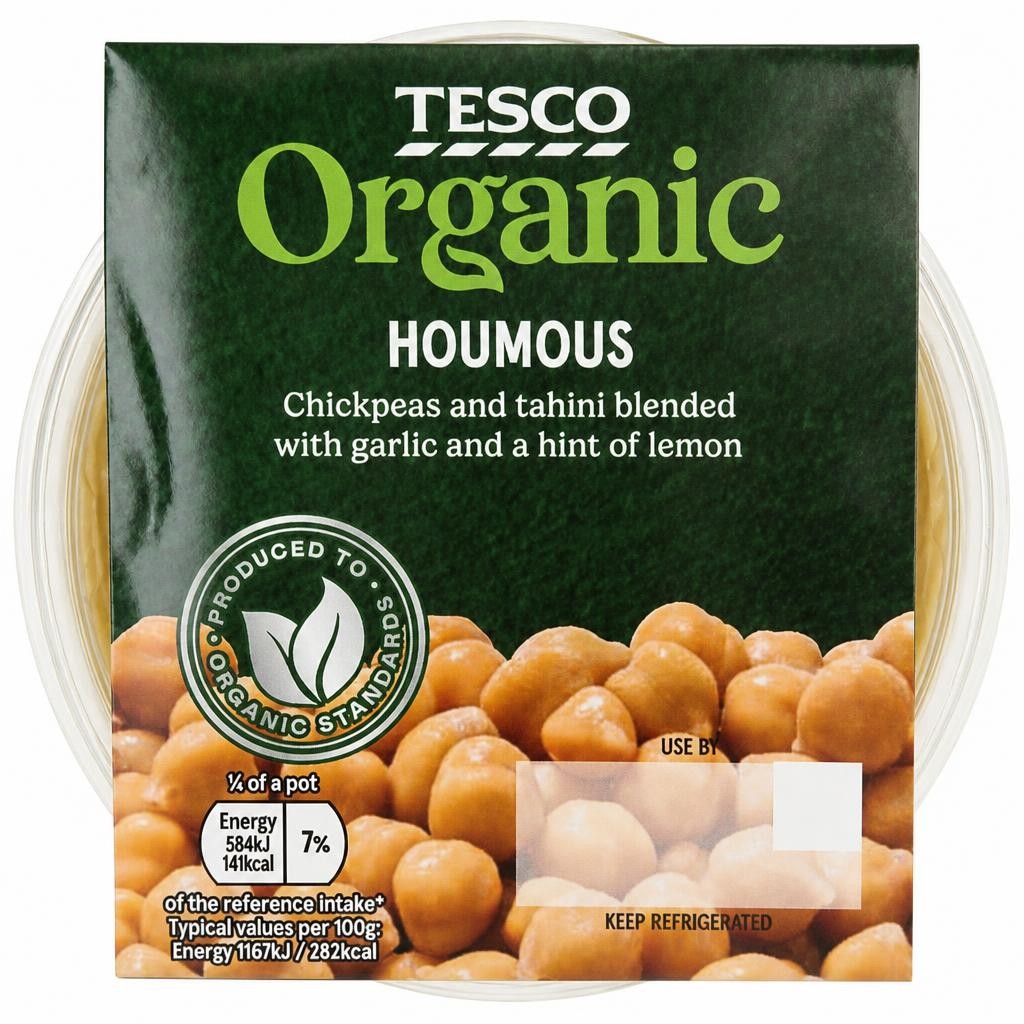 Tesco Organic Houmous 200g