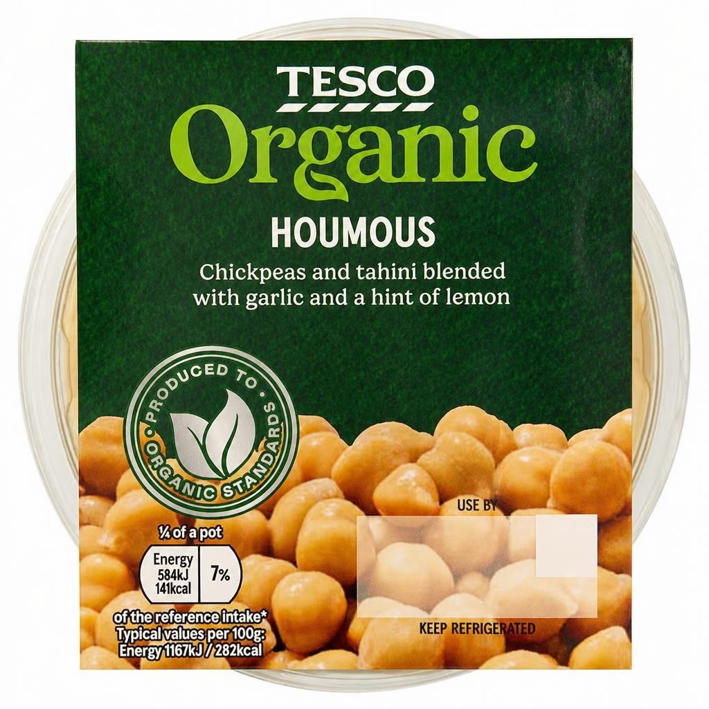 Tesco Organic Houmous 200g