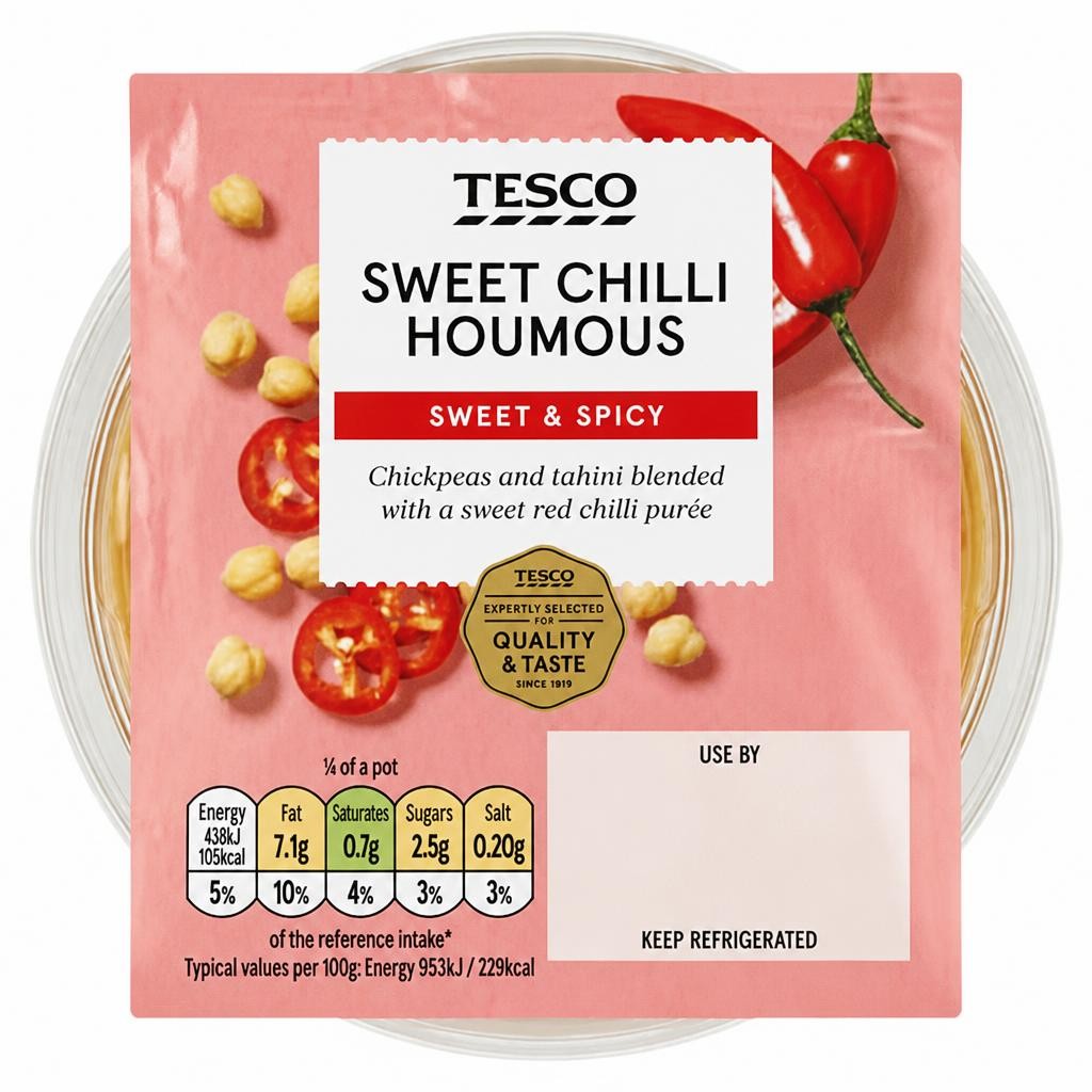 Tesco Sweet Chilli Houmous 182g