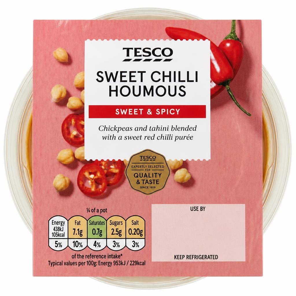 Tesco Sweet Chilli Houmous 182g