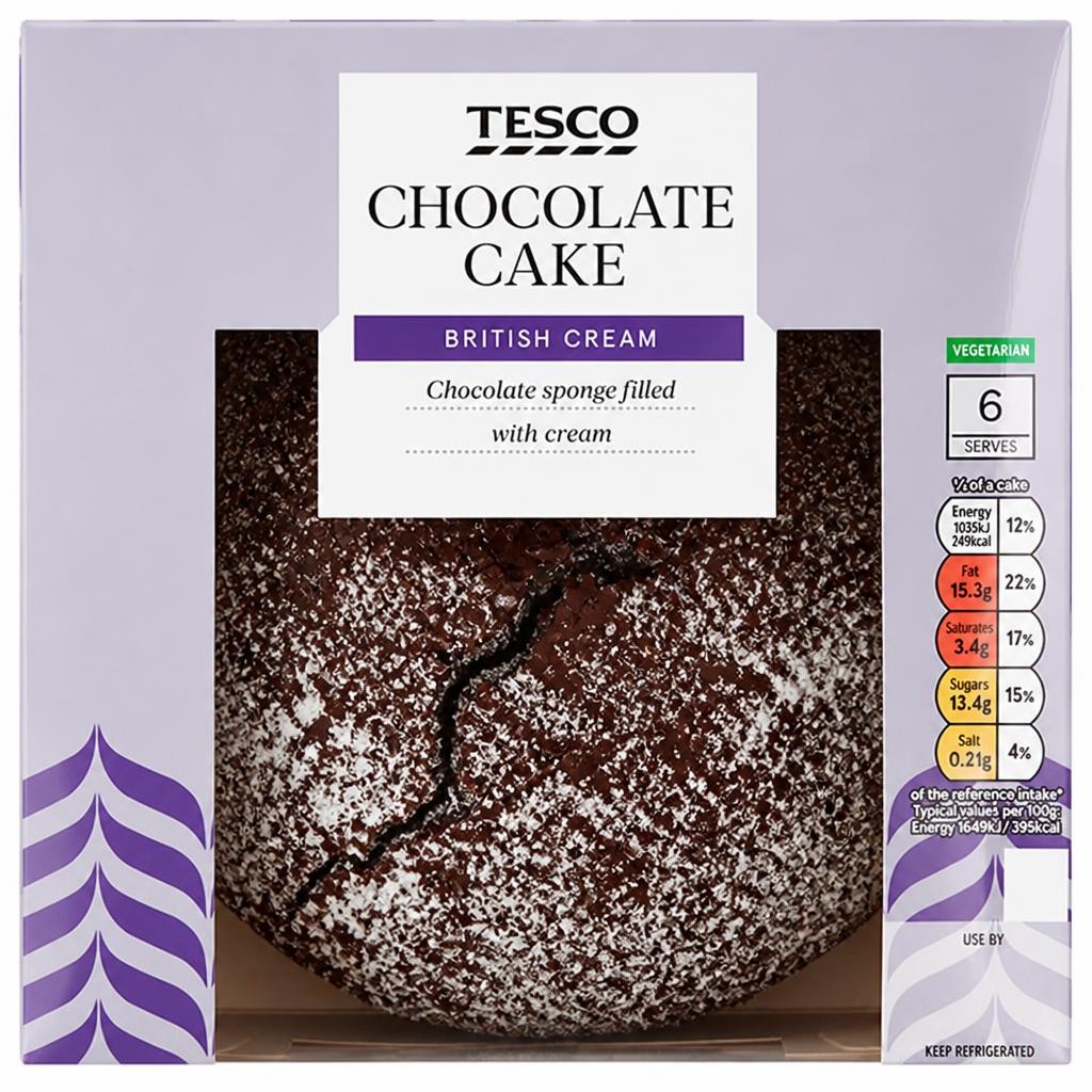 Tesco Chocolate Cake 375G
