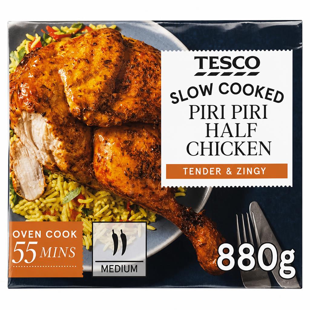Tesco Piri Piri Half Chicken 880G