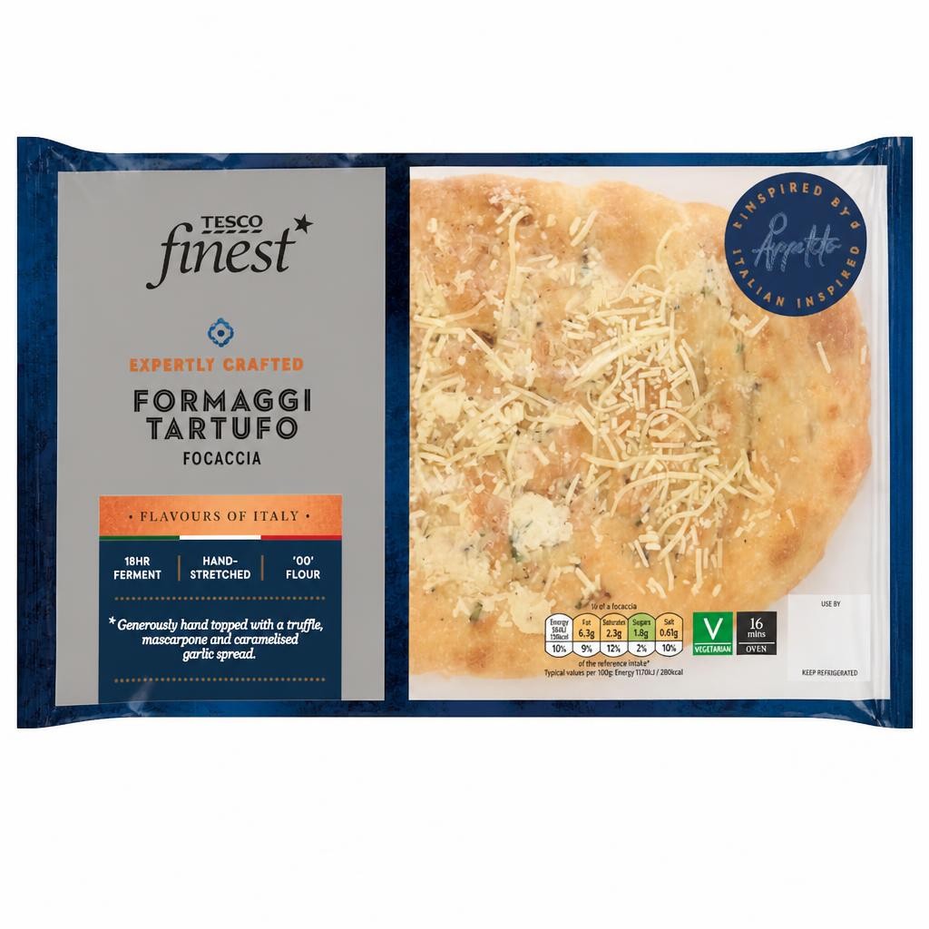 Tesco Finest Formaggi Tartufo Focaccia 300g