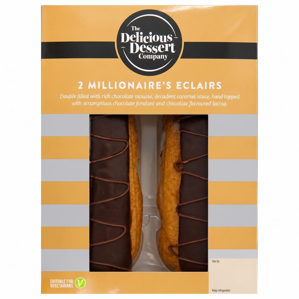 The Delicious Dessert Company 2 Millionaire Eclairs