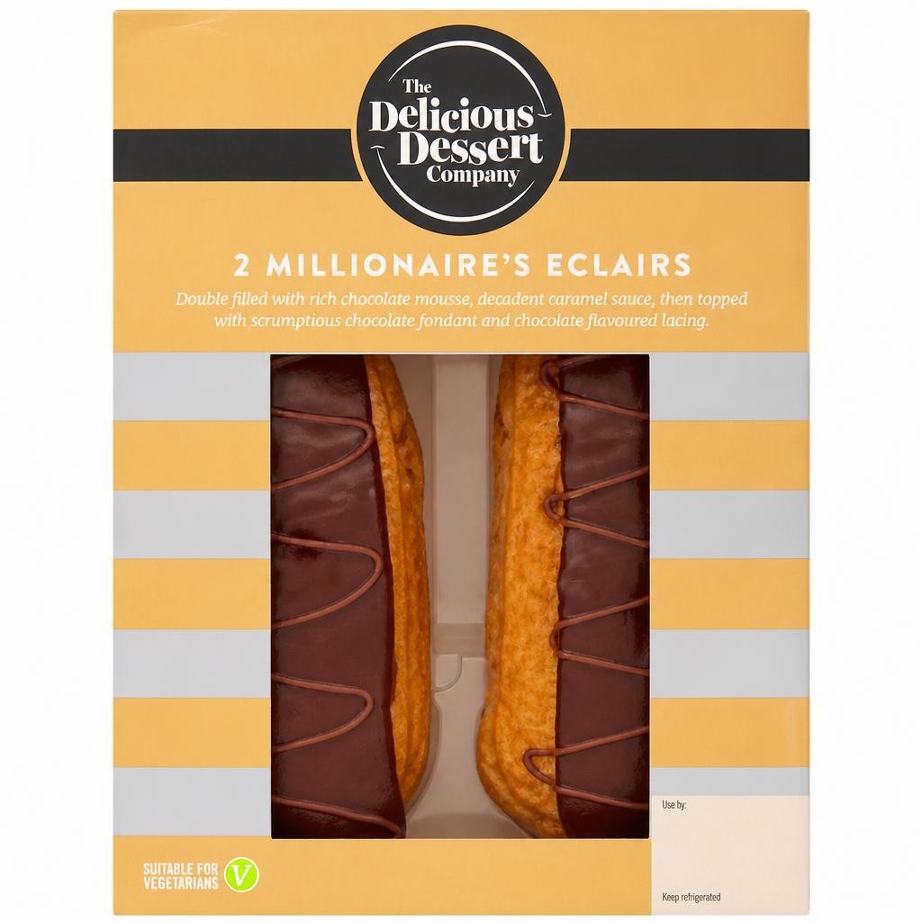 The Delicious Dessert Company 2 Millionaire Eclairs