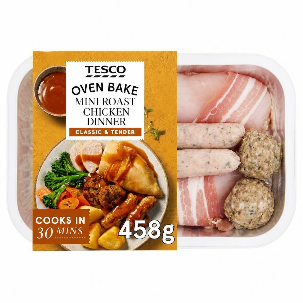 Tesco Mini Roast Chicken Dinner 458G