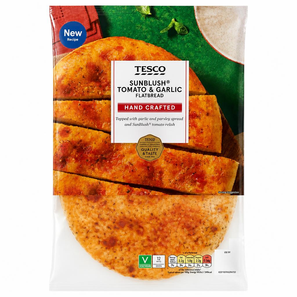 Tesco Sunblush Tomato and Garlic Flatbread 245g