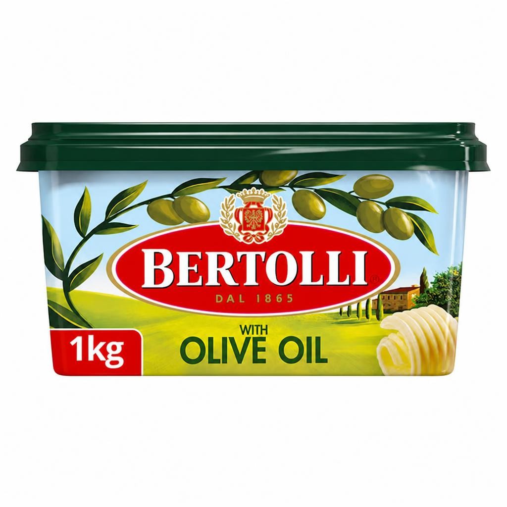 Bertolli Vegetable Fat Spread With Olive Oil 1Kg