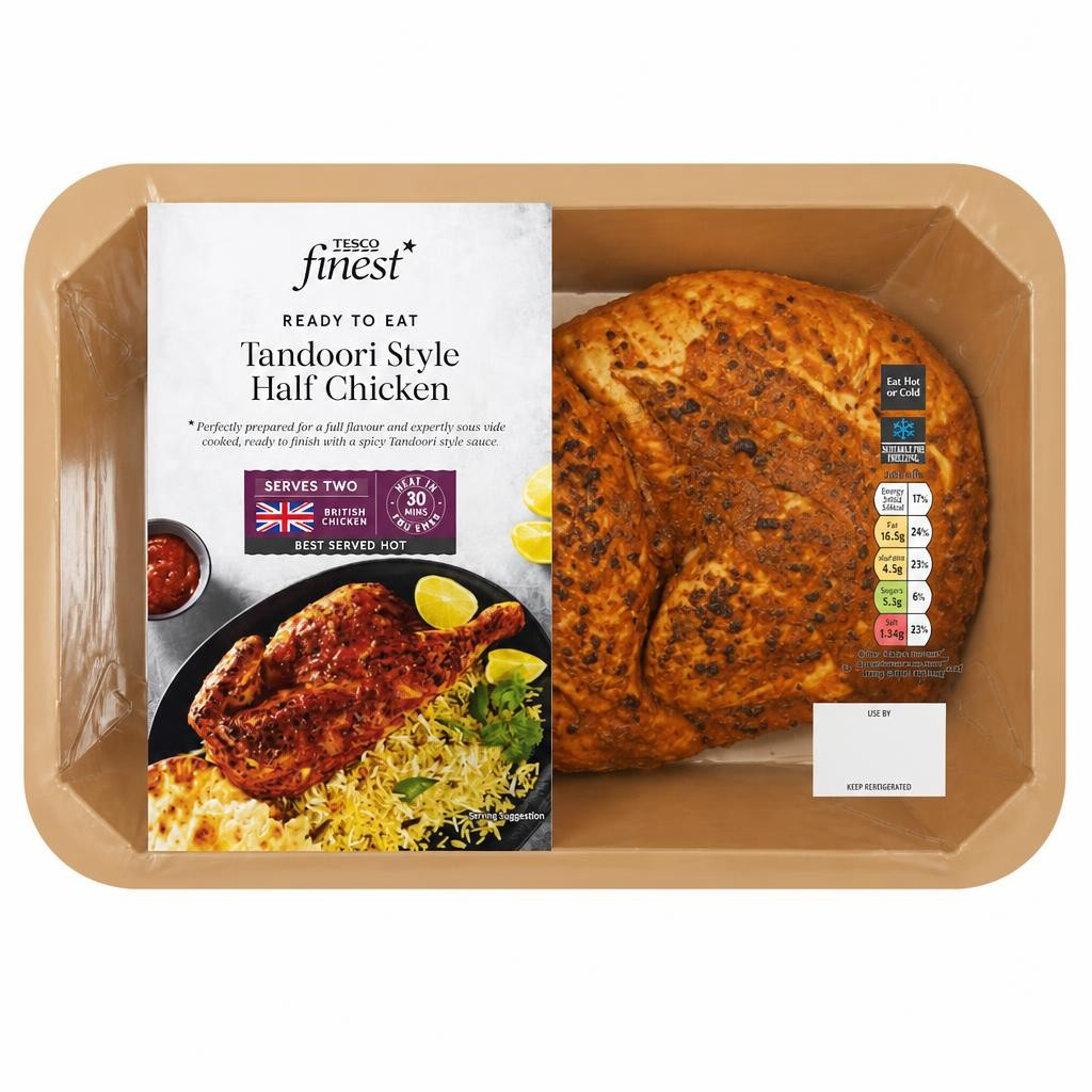 Tesco Finest Half Roast Chicken with Tandoori Sauce 650g