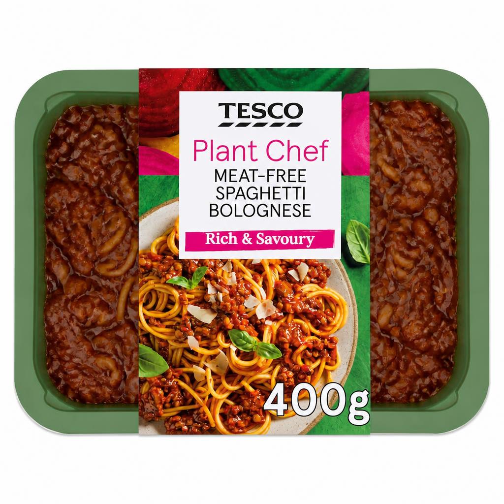 Tesco Plant Chef Meat Free Spaghetti Bolognese 400G