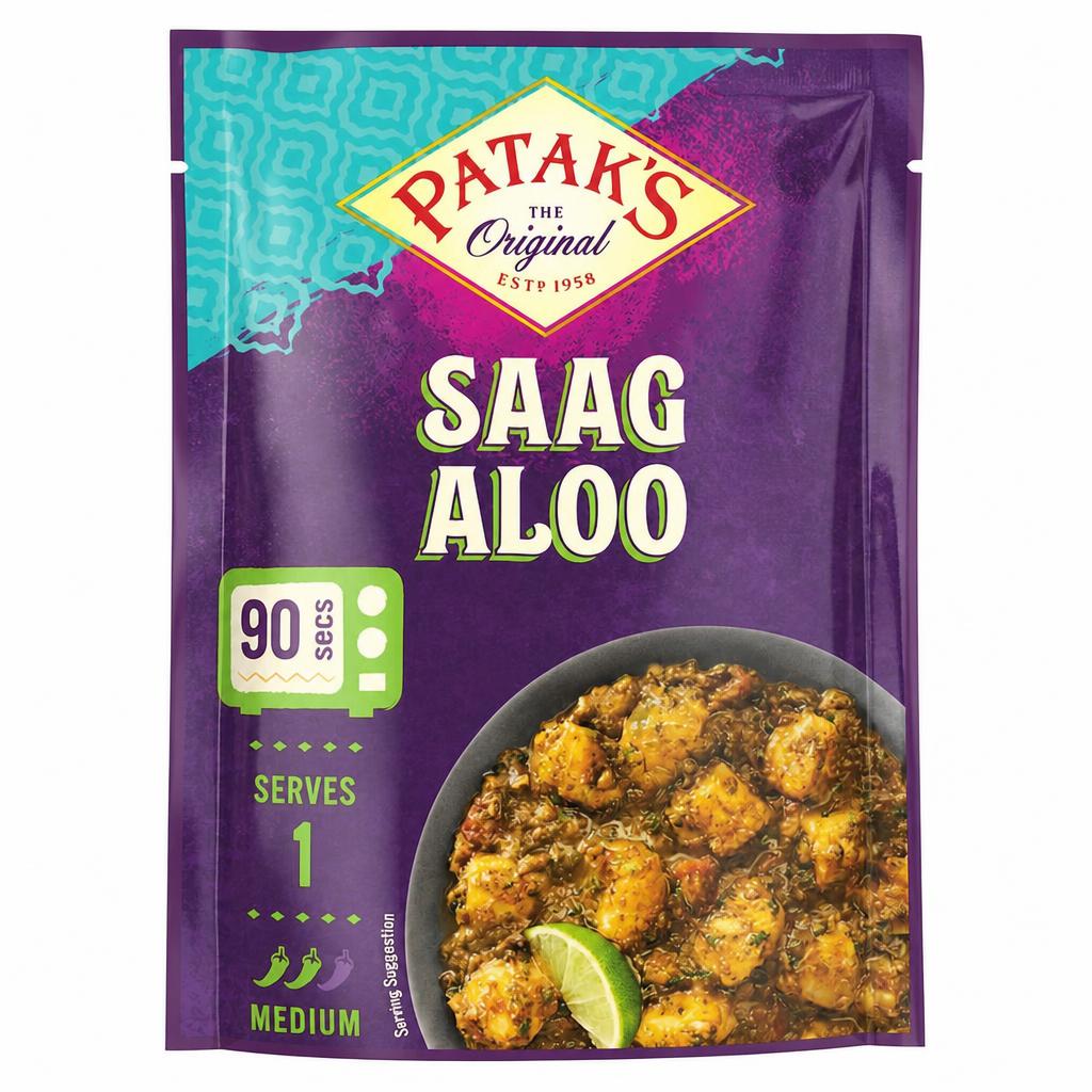 Patak's Indian Saag Aloo Ready Meal 270g