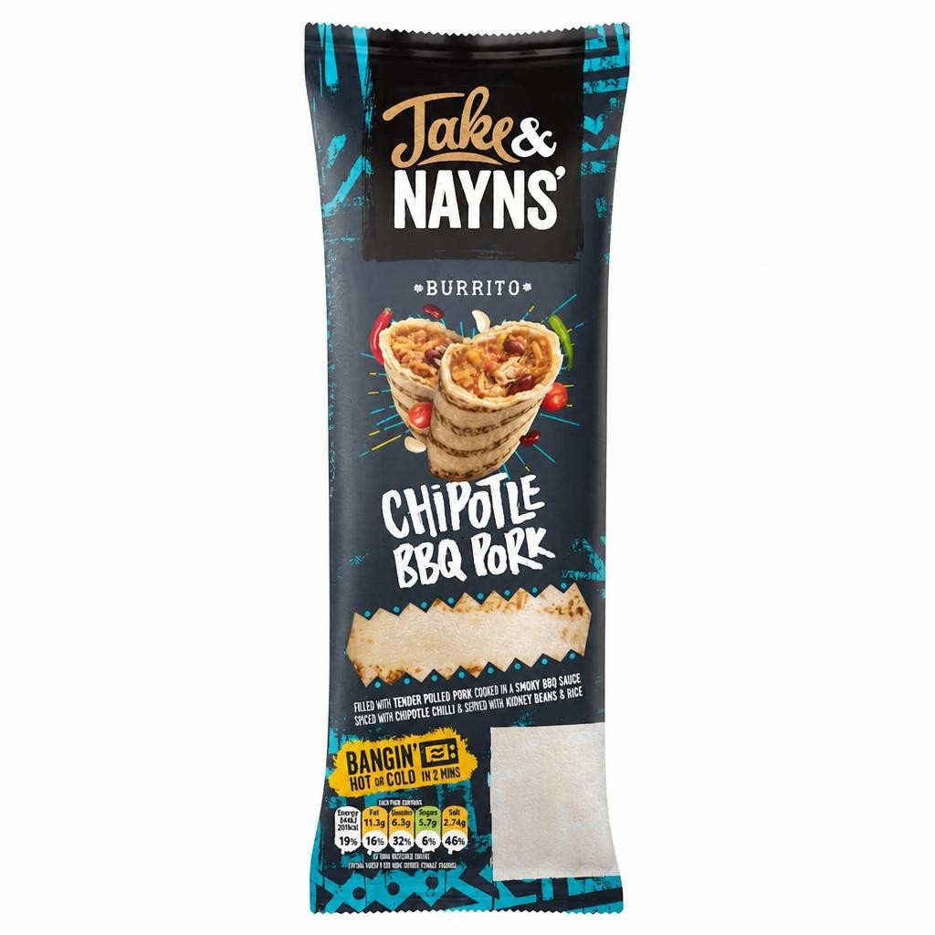 Jake & Nayns Chipotle Bbq Pork Burrito 185G