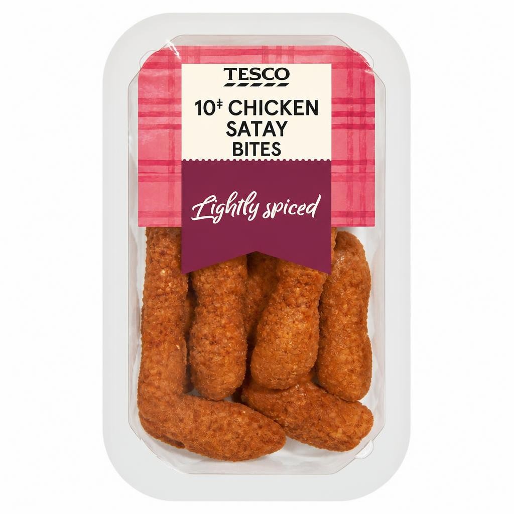 Tesco 10 Chicken Satay Bites 120G