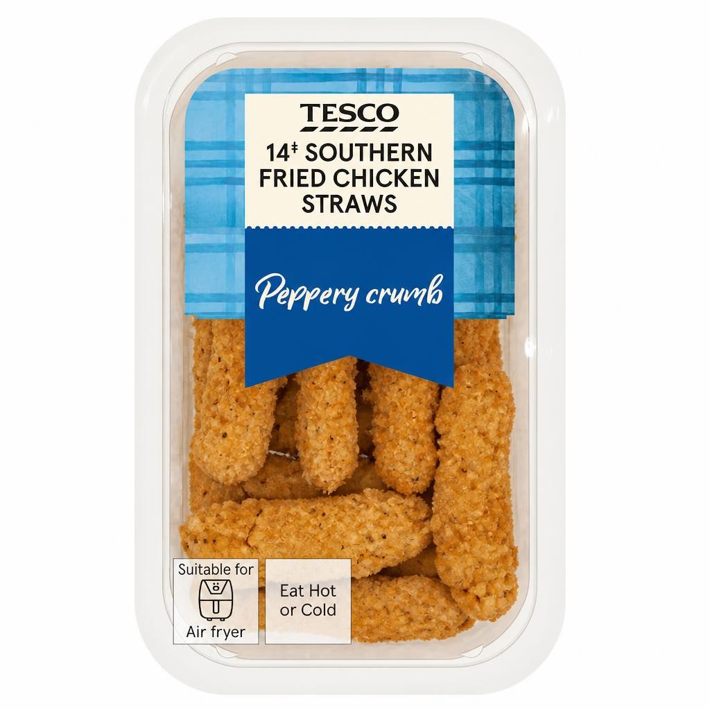 Tesco 14 Southern Fried Chicken Straws 161g