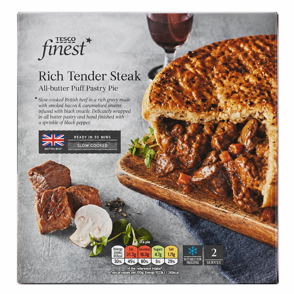 Tesco Finest Steak Pie 500g