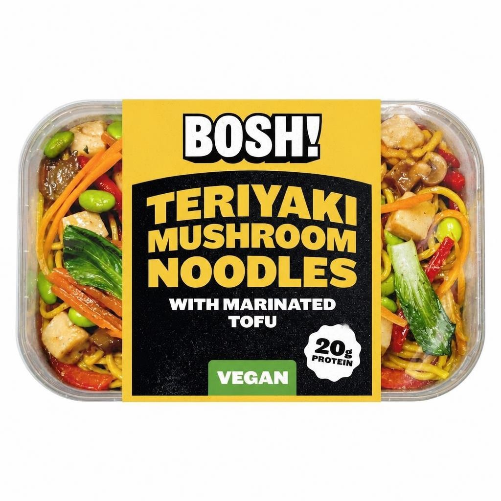 BOSH! Teriyaki Mushroom Noodles 380g
