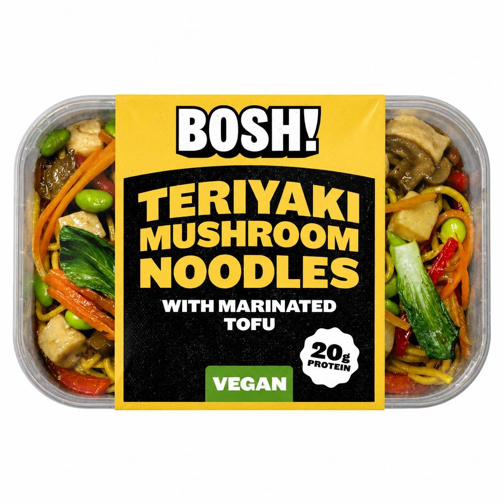 BOSH! Teriyaki Mushroom Noodles 380g