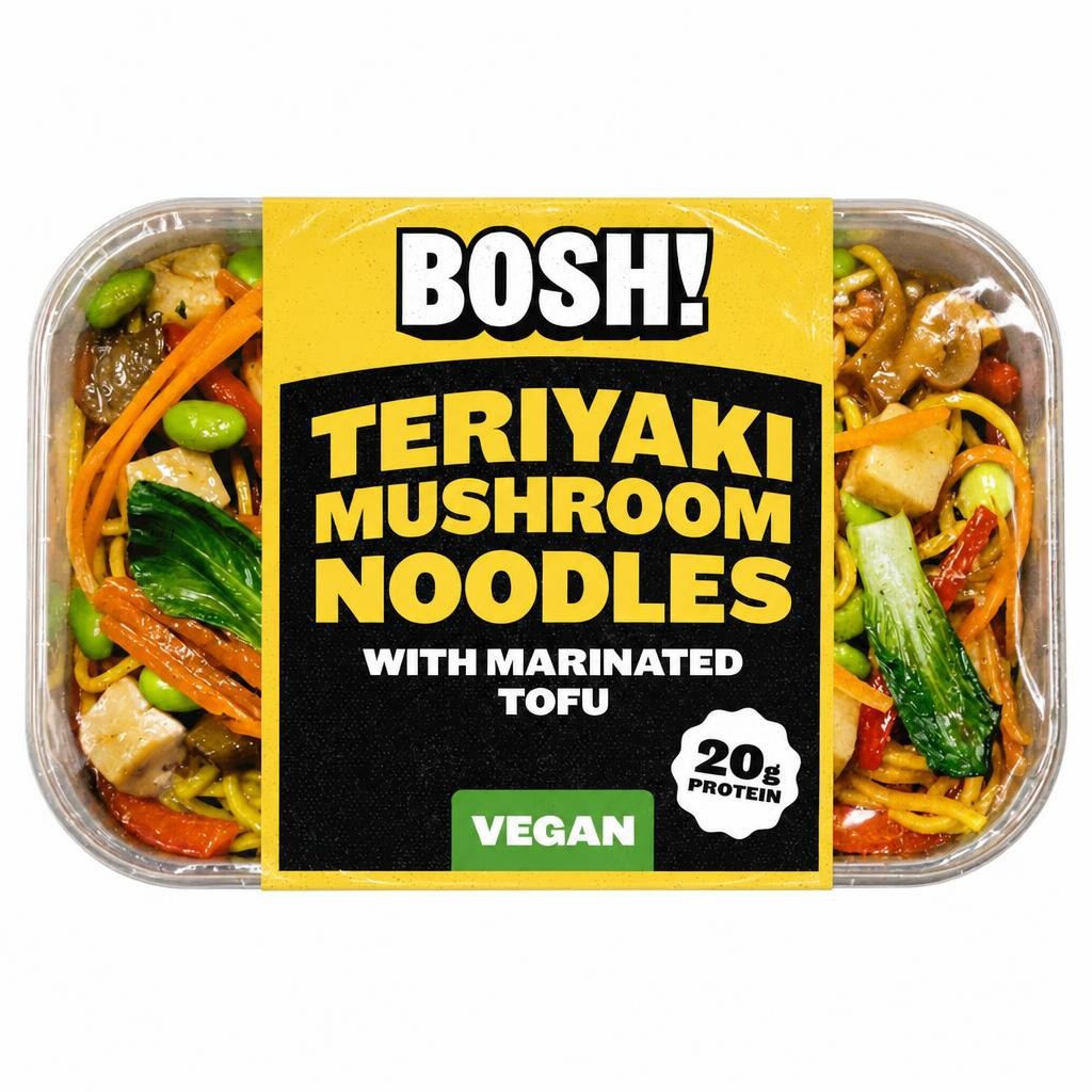 BOSH! Teriyaki Mushroom Noodles 380g