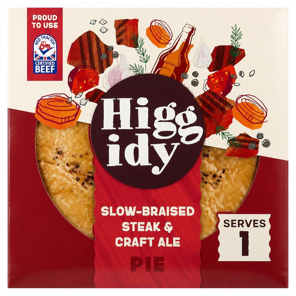Higgidy Slow-Braised Steak & Craft Ale Pie 200g