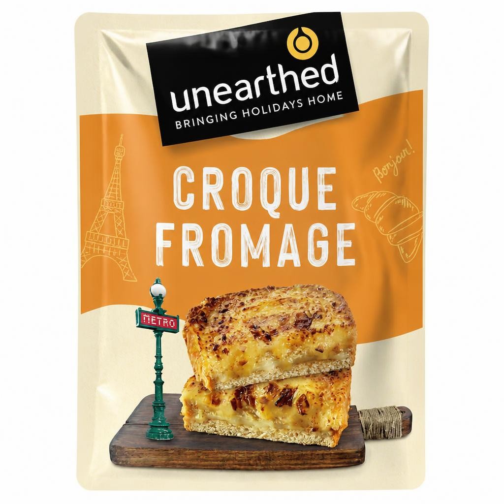 Unearthed Croque Fromage Raclette & Emmental Toasted Sandwich 140g