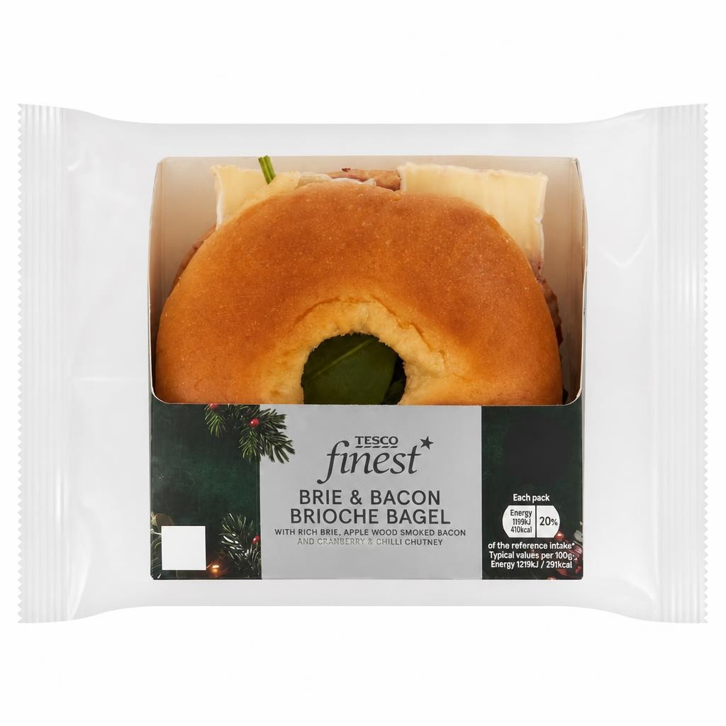 Tesco Finest Brie & Bacon Bagel