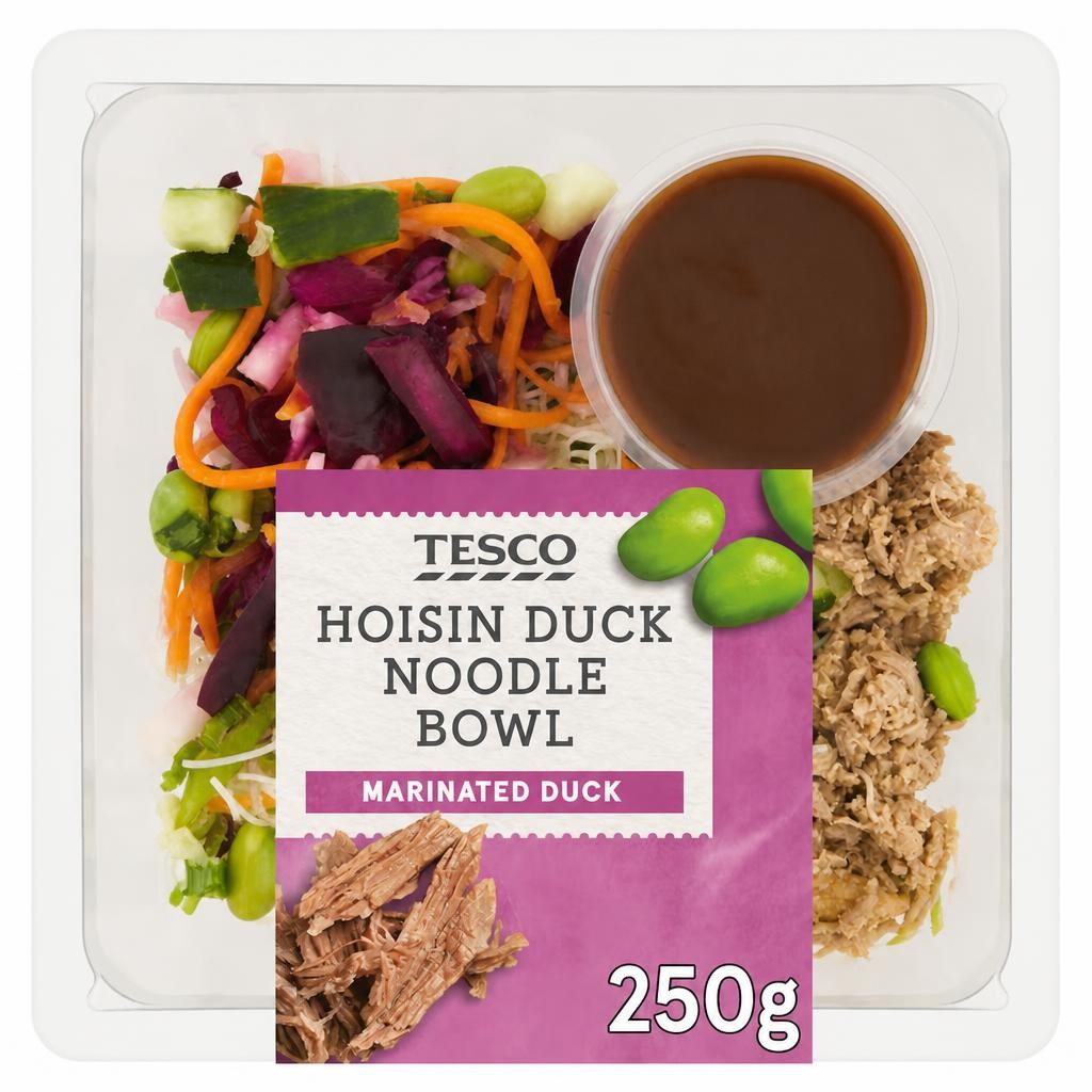 Tesco Marinated Duck Noodle Bowl - Hoisin 250g