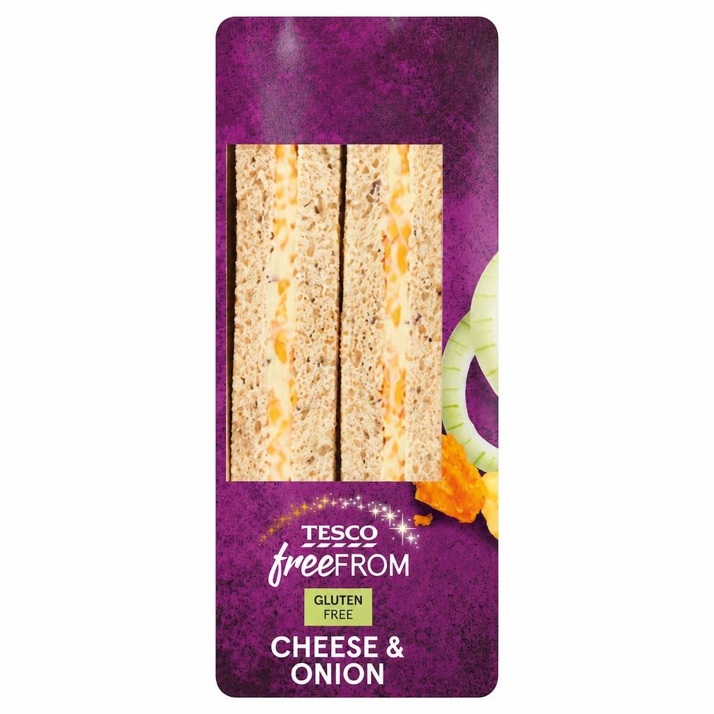 Tesco Free From Cheese & Onion Sandwich